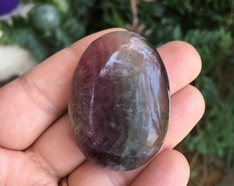 Fluorite Palm Stone #6