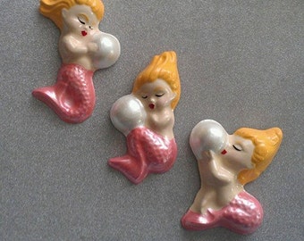 Mermaid Babies ~ Trio of Wall Hangings in Custom Colors