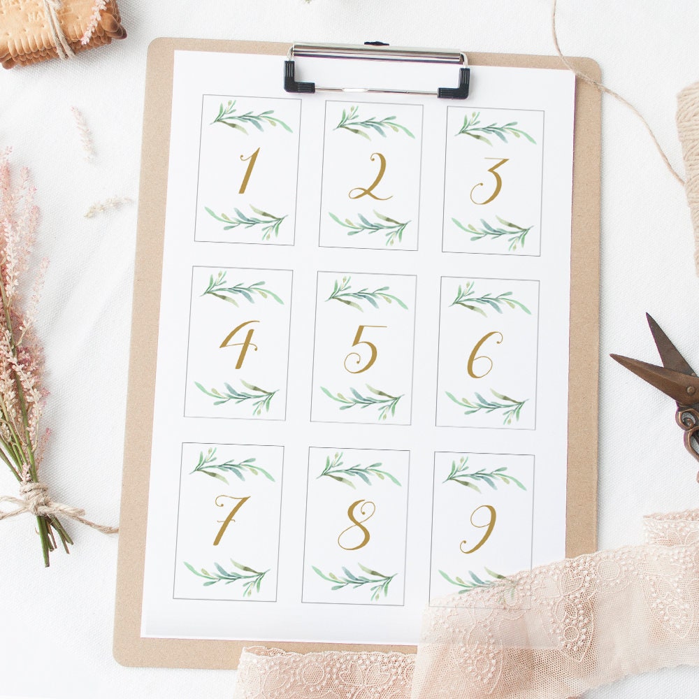 small table numbers 2x3 inch very small table number printable pdf