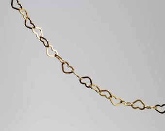 925 Silver necklace from little hearts