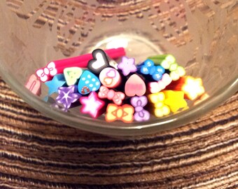 Set of 19 5 cm - various T7 polymer clay canes