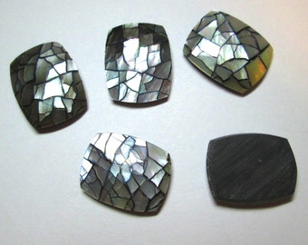 5 Mother of Pearl Cabochons