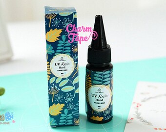 Clear / Transparent UV Resin Hard Type - 25g can makes charms and jewellery