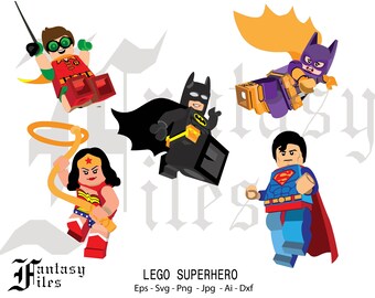 Download Lego DC Superhero Inspired Happy Birthday Banner 4 x 8 With