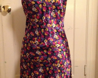 Super Cute Flowered Vintage Slip or Dress