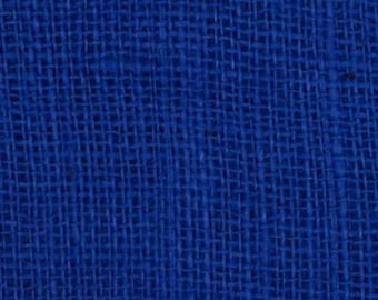 47"- 48" Inch Ecliptic Blue Colored Burlap By The Yard