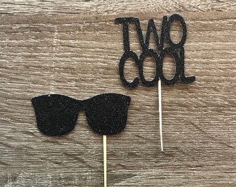 Two Cool Cupcake Toppers| Two Cool Party Decor| Two Cool Toppers| Two Cool Birthday| Two Cool Ideas