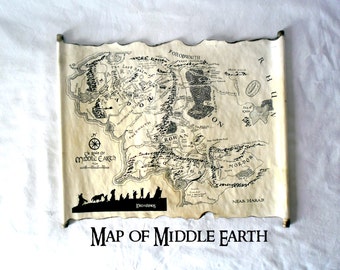 lord of the rings map middle earth map the hobbit map on handmade scroll map of