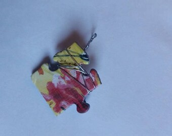 Puzzle piece necklace pendant
