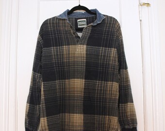 Vintage Northern Elements Plaid Collared Longsleeve