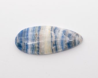 Turkish Blue Lace Onyx 48 x 20 x 6 mm Cabochon Lapis Lace