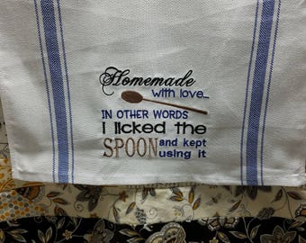 EMBROIDERED TEA TOWEL