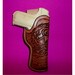 Flaming Skull .32 Auto Leather Holster