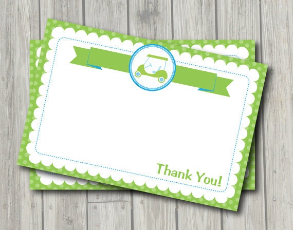 items similar to golf thank you note preppy golf thank you card