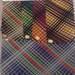 Vintage salesman's fabric sample/swatch, Daniel N. Cooke & Bro., West 37th Street, New York, 1940s, silk plaid, textile sample,