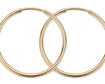 1 Pair, 20 mm 14K Gold Filled Hoop Earrings (GF4003803)