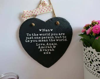 nanny gift, to the world, nana gift, personalised gift, grandma gift, birthday gift her, nanna gift, gift from grandkids, mothers day gift