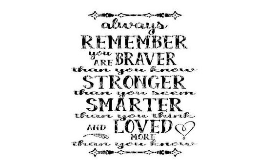 Free Free 142 You Are Braver Than You Believe Quote Svg SVG PNG EPS DXF File