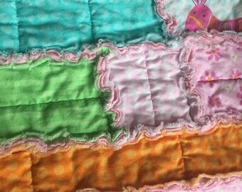 Rag Quilt, Baby Quilt, Baby Blanket, Crib Quilt, Crib Blanket, Baby Shower Gift, Animal Quilt, Animal Blanket