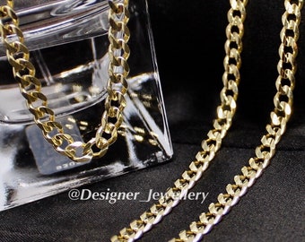 10K gold 24 inch curb chain