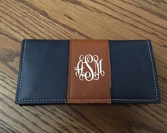 Monogrammed wallet | Etsy