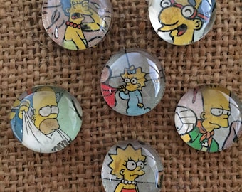 Comic Book Push Pins- Push Pin Gift- Simpsons Push Pin/Thumb Tack