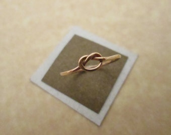 Rose Gold/Gold/Silver Knot Ring, Love Knot Ring, Bridesmaid Ring; Rose Gold Filled, Gold Filled & Sterling Silver Options