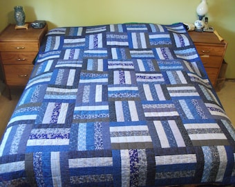Blue Fence Rail Quilt