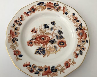 Crown Staffordshire Old Derby Plate Imari Style from England Vintage