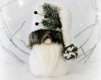 Ivory & Fur Woodland Nordic Gnome, Tomte, Nisse, Gnome, Scandinavian Gnome, Fredrik