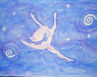 JOY 12x18 OOAK watercolor