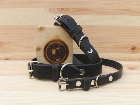 Black Dog Collar, Leather Dog Collar, Classic Dog Collar, Handmade Dog collar, Durable Dog Collar, Plain Dog Collar, Strong Dog Collar