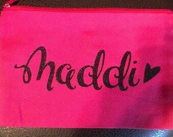 Wedding party makeup bags