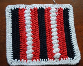 Red, White and Blue Patriotic Dish Cloth