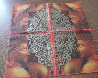 napkin with head of black
