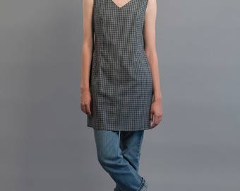 Vintage 90s Plaid Dress / Shift Dress / Esprit Dress / Tank Dress / Minimalist Dress Δ size: M