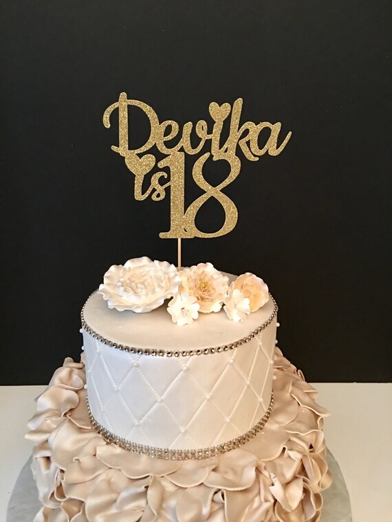ANY NAME NUMBER Glitter 15th Birthday Cake Topper Fifteenth ANY NAME NUMBER Glitter 15th Birthday Cake Topper Fifteenth