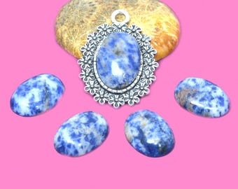 cabochon 13x18mm blue Sodalite