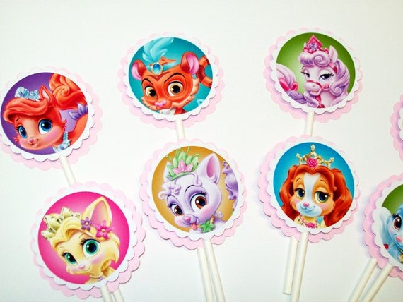 Palace Pets Cupcake Toppers/ Girl Birthday / Party/ Cupcake