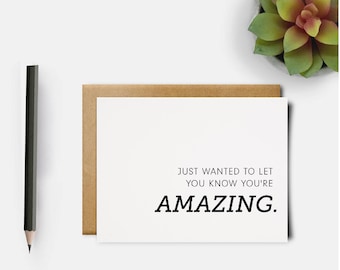 Your Amazing Card | You are Strong | Be Amazing | Cancer Card | Encouragement Card | Thank You Card | Recovery Card | Get Well Card