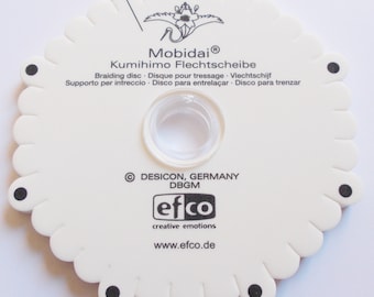 Kumihimo braiding disk "Mobidai", weave template