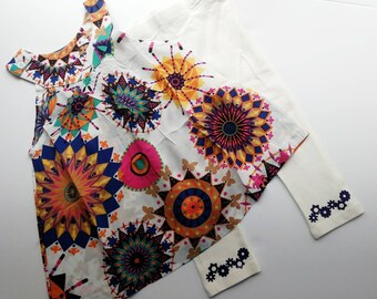 Custom summer dress and leggings set. Size 2