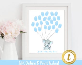 Elephant guest book | Etsy