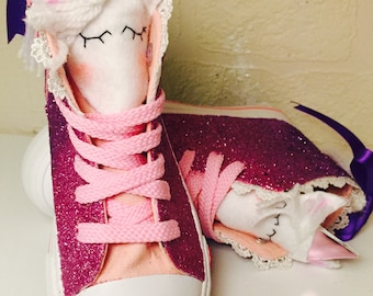 Made to order - Customised childrens unicorn shoes