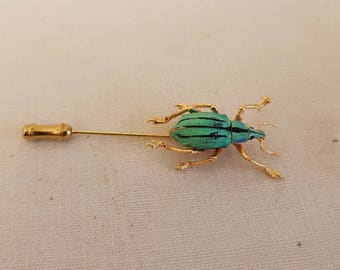Beetle Brooch beetle pin BUGPIN