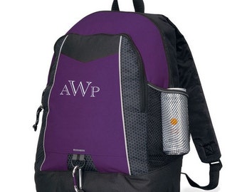 School backpack, personalized, carryall, tote, shoulder bag, gym bag, sport bag, book bag