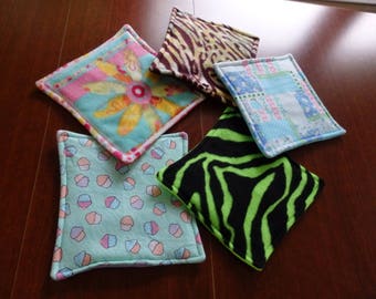 Pee Pad, Pet mat, Fleece Pad, Pet Pad,Cage liner,Hedgehog mat, Guinea pig pad, Cavy Shack mat, 6 Small animal pads for Polly