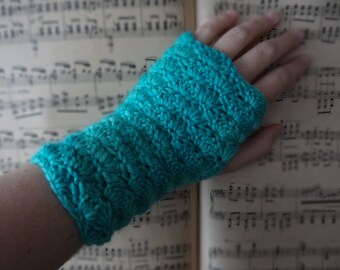 Handmade crocheted fingerless gloves, handwarmers, mittens, mitts / handwarmers, wrist warmers