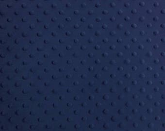 Navy Minky, Minky Dot Minky by the Yard Minky dot Material Minky Fabric Minky Material Minky Baby Fabric Minky Fleece Minky Quilt Minky