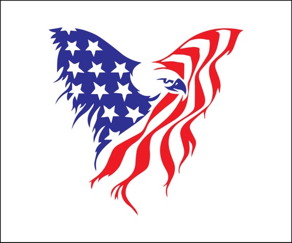 Download American flag eagle file unique digital download svg dxf